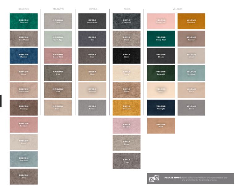 Headboard Colours